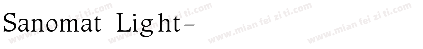 Sanomat Light字体转换